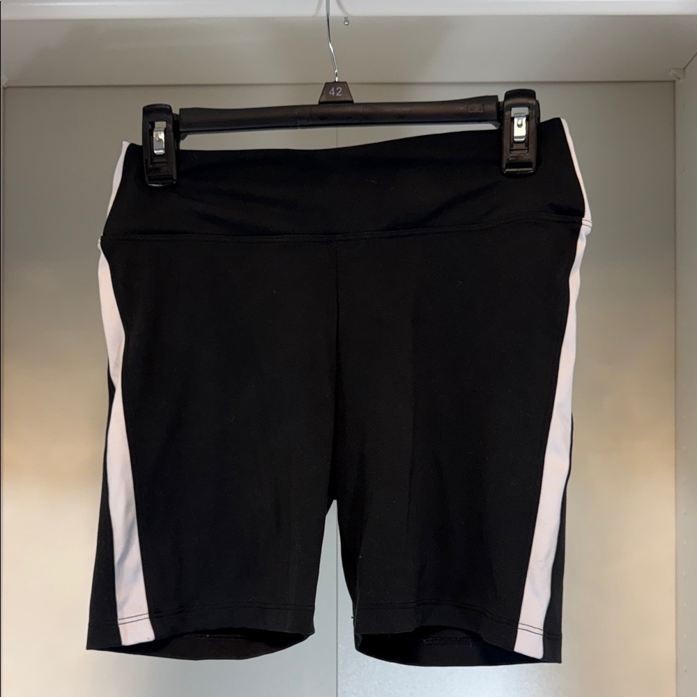 Pink Active Black and White Women's Shorts